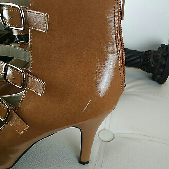 Red circle caramel Talasi shoes - Picture 6 of 8